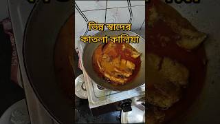 ভিন্ন স্বাদের কাতলা কালিয়া shorts katlakalia katla recipe [upl. by Quincey]