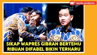 Wapres GIBRAN Kagetkan Ribuan Difabel  Pidato Kenang Sukses Gelaran Para Games di Solo [upl. by Oigolue]