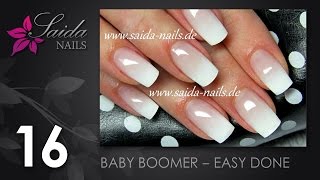 Babyboomer leicht gemacht Saida Nails  Nailart leicht gemalt [upl. by Pearlman]