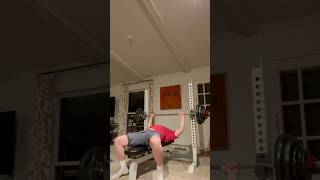 Benched 245 at age 21 PR💪 HELP THIS GO VIRAL shorts strong [upl. by Atimad]