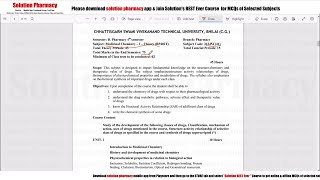 Class 00  Introduction to Medicinal Chemistry I Syllabus  Medicinal Chemistry 1  BPharmacy 4 [upl. by Naniac550]