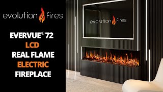 Evolution Fires Evervue 72 LCD Real Flame Electric Fireplace [upl. by Enna690]