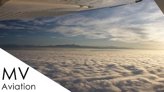 Cessna 172 live ATC  low IFR departure EDNY Friedrichshafen [upl. by Ive]