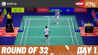 GR TOYOTA GAZOO RACING Thailand Open 2022  Day 1  Court 1  Round of 32 [upl. by Eb]