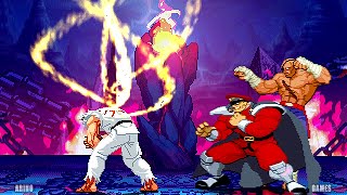 SHIN AKUMA VS M BISON AND SAGAT [upl. by Ardnasac]