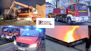 GROSSBRAND IN HAAN  Lagerhalle im Vollbrand  Großeinsatz  Starke Rauchentwicklung [upl. by Vivyan]