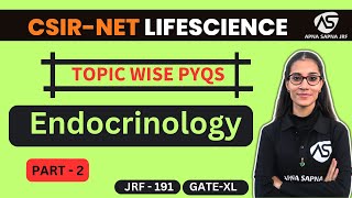 Endocrinology  Topic wise PYQs Practice  Animal Physiology [upl. by Tecu]