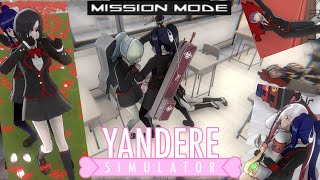 Killing Everyone in Mission Mode with Nemesis  Yandere Simulator Demo [upl. by Nifled]