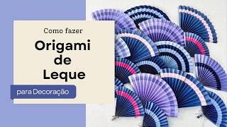 Origami de Papel de Leque FÁCIL de FAZER [upl. by Also813]