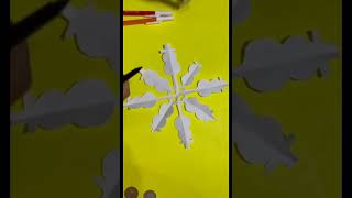 Christmas Paper Snowman  Paper Snowman Making Ideas  shorts christmas DIY [upl. by Feeney939]