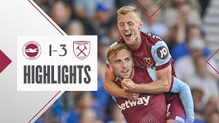 Brighton 13 West Ham  WardProwse Scores His First Hammers Goal  Premier League Highlights [upl. by Ecaidnac]