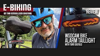 WSDCAM BIKE ALARM TAILLIGHT WITH TURN SIGNALS REVIEW AND OPERATION [upl. by Graces]