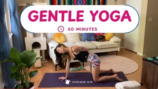 Gentle Yoga  HATHA VINYASA 55min [upl. by Girvin809]