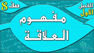 مفهوم العلاقة  رياضيات الصف الثامن  الفصل الاول  مهندس نايف العنزي [upl. by Alicirp]