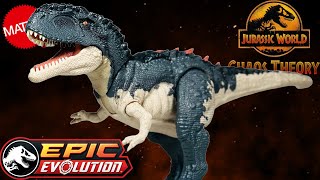 Mattel Chaos Theory Mapusaurus Review Jurassic World Epic Evolution Gigantic Trackers [upl. by Feenah]