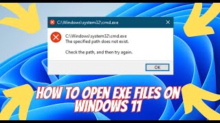 How to open exe files on windows 11 [upl. by Snebur]