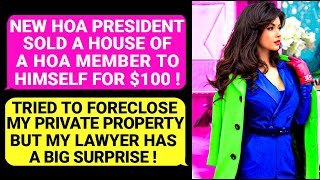 New HOA President SOLD a House Of HOA Member to Himself For 100  Tries To Foreclose My Property [upl. by Ahsimin]