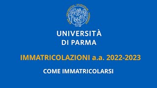 Come immatricolarsi  aa 20222023 [upl. by Anaehr]