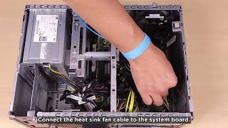 ThinkSystem ST50 V3 installing a heat sink and fan module [upl. by Drawyah]