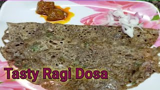 Tasty Ragi Dosaరాగి దోస Ragi Millet Crispy DosaInstant Ragi Doda Recipe in Telugu [upl. by Amalle924]