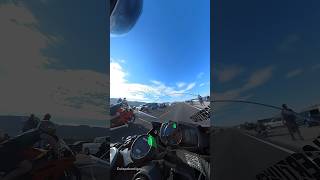 Yamaha R6 vs Kawasaki 636 POV  Half Mile Top Speed r6 zx6r moto [upl. by Tallbott]