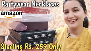 Amazon Affordable Partywear And Wedding Special Jewellery  Amazon Jewellery Haul [upl. by Idolem82]