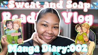 READING SWEAT AND SOAP VOLUMES 16 💦 🧼  Reading Vlog  MANGA DIARY 002 [upl. by Marchal]