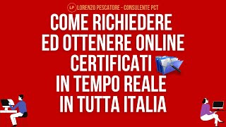 Come ottenere gratuitamente certificati anagrafici online in tempo reale [upl. by Llerrah]