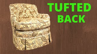 How to Upholster a Tufted Chair [upl. by Itsym]