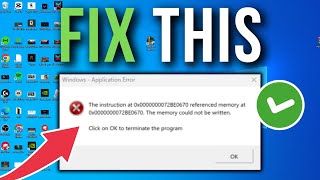 How To Fix Referenced Memory At 0x00000000 Error  Full Tutorial [upl. by Brendin]