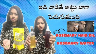 Rosemary hair oil rosemary water benefits  making process of rosemary oil and rosemary water Ep34 [upl. by Nevil]