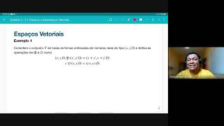 Álgebra Linear e Geometria Analítica  Espaços e Subespaços vetoriais [upl. by Sherurd]