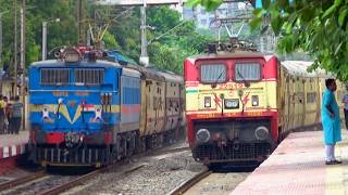 Dangerous Trains Speed at 100 kmph Speed 🔥 Purvanchal Exp  Teesta Torsha  Siuri Express train [upl. by Whale]