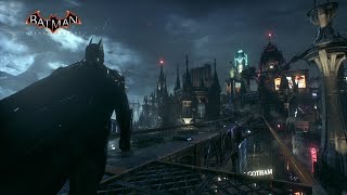 4K Stormy Night Walk in Gotham City  Batman Arkham Knight [upl. by Ivets709]