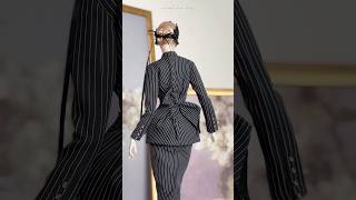 Tailored Pinstripes Suit for 16 inches fashion doll [upl. by Edgerton]