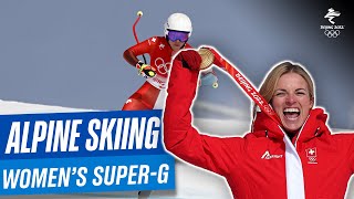 Alpine Skiing  Womens SuperG Full Replay  Beijing2022 [upl. by Eikcim]