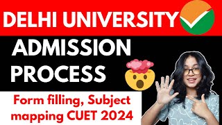 BIG UPDATE🚨 DELHI UNIVERSITY Application FORM Full Admission Process 2024 [upl. by Yle]