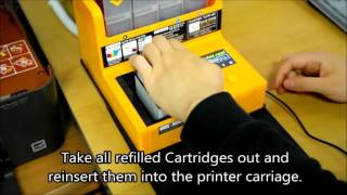 How to refill HP364  HP Deskjet 3520 HP Officejet 46204622 [upl. by Aliuqet341]