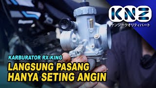 TES PASANG KARBURATOR RXKING KNZ PARTS DI YAMAHA RXZ [upl. by Kirre541]