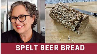 How to Make Whole Wheat Beer Bread without Yeast Spelt Bread Recipe  The Frugal Chef [upl. by Grimona705]