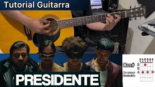 Presidente Gabito Ballesteros Natanael Cano Luis Conriquez Tutorial GUITARRA Acordes Buscando Notas [upl. by Deehsar514]