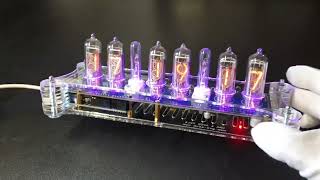 DIY IN14 Nixie Tubes Clock Arduino Shield NCS314 in Acrilyc Case GRA amp AFCH [upl. by Denison]