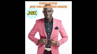 MORE THAN A CONQUER KARAOKE with lyrics  Rondell Positive [upl. by Shaddock327]