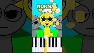 Simon Theme Incredibox Sprunki  Normal Vs Horror on piano [upl. by Ahsinrev]