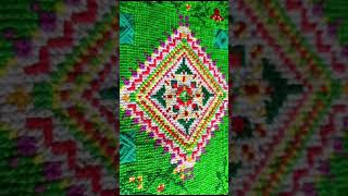 New Colourful Bhorat Ason Design plz subscribe this channelBhorat Ason Design Cross stitch design [upl. by Aramoy522]