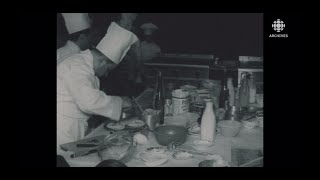 En 1960 exposition dart culinaire à Montréal pour promouvoir la cuisine canadiennefrançaise [upl. by Egap]