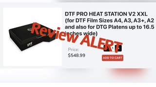 Review on heat station DTF CURING OVEN V2 xxl from DTGPRO 15x25” [upl. by Aura521]