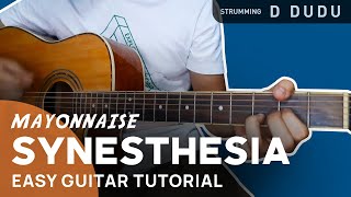 SYNESTHESIA Guitar Tutorial  Mayonnaise  Chordiko [upl. by Aimahs285]