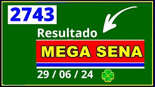 Mega sena 2743  Resultado da Mega Sena Concurso 2743 [upl. by Anewor995]