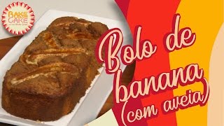 Bolo FIT de Banana com aveia  Sem glúten sem açúcar sem lactose [upl. by Cost]